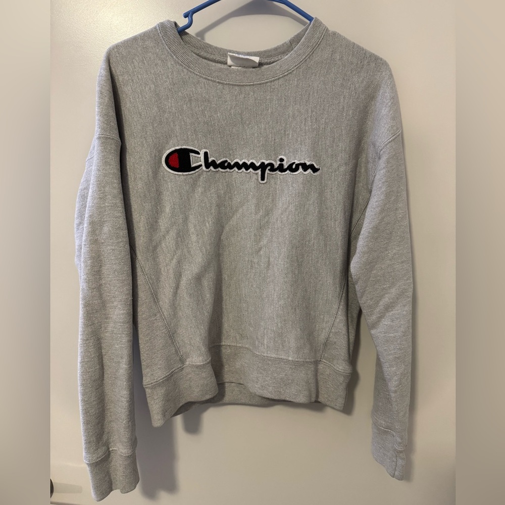 Champion Heather Gray Reverse Weave Sweatshirt